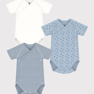 Set 3 body Petit Bateau azzurri
