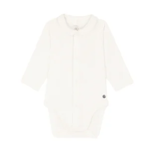 Body Petit Bateau con colletto manica lunga bianco