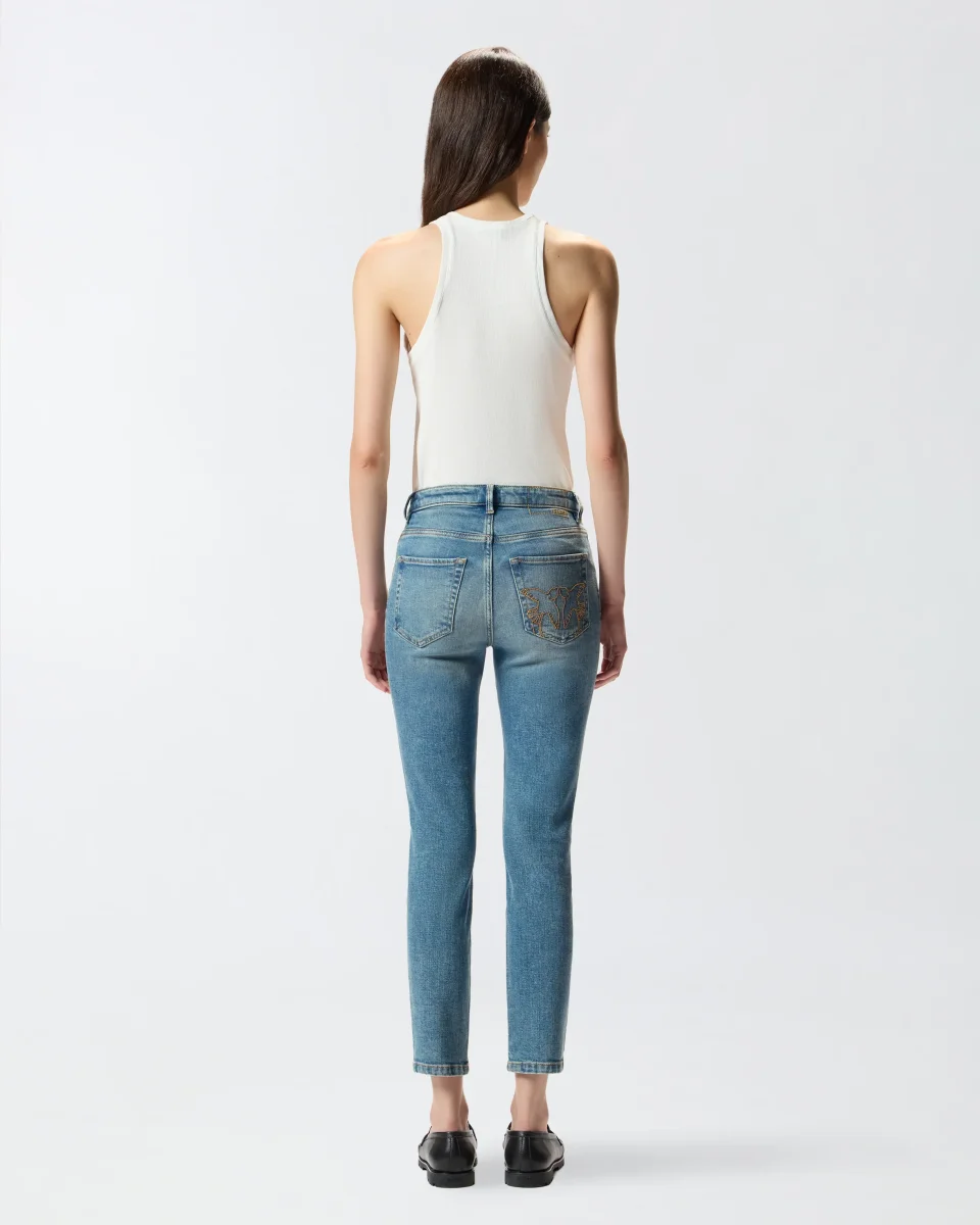 Tank top a costine bianca - immagine 7