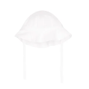 Cappello pescatora Petit Bateau bianco dettagli traforati