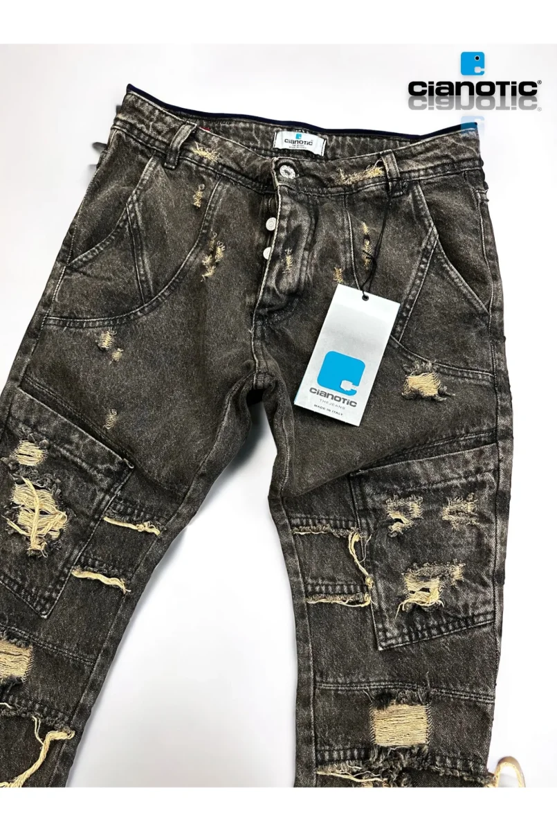 Jeans CIANOTIC Flare mr331 black - immagine 3