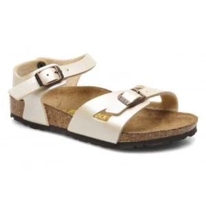 Birkenstock kids Rio graceful pearl white