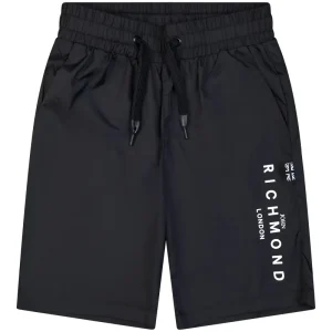 Costume Richmond nero con logo sulla gamba sinistra