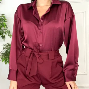 Camicia Mon Amour rossa