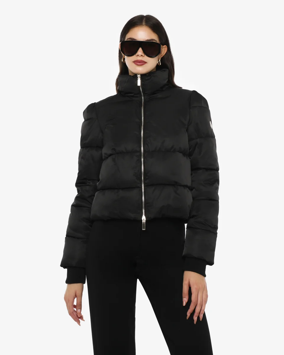 Piumino corto con collo alto - immagine 5