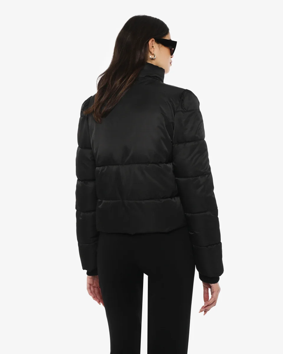 Piumino corto con collo alto - immagine 6