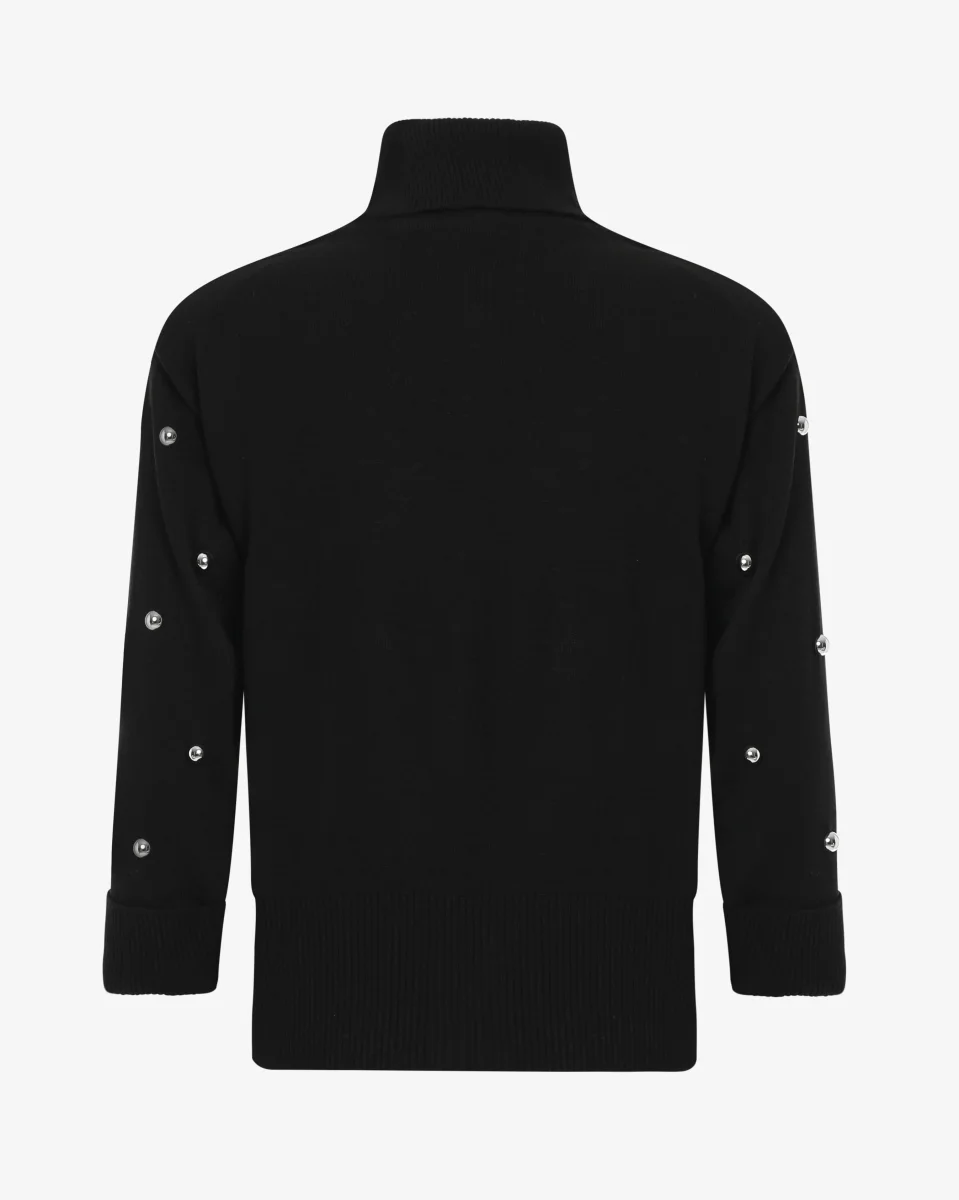 Maglia con collo alto e manica corta - immagine 3