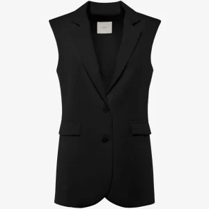 Gilet monopetto con bottoni