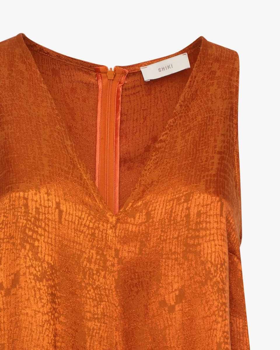 Tuta lunga con scollo a V in tessuto jacquard - immagine 7