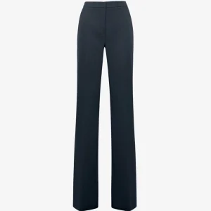 Pantaloni gessati a gamba dritta