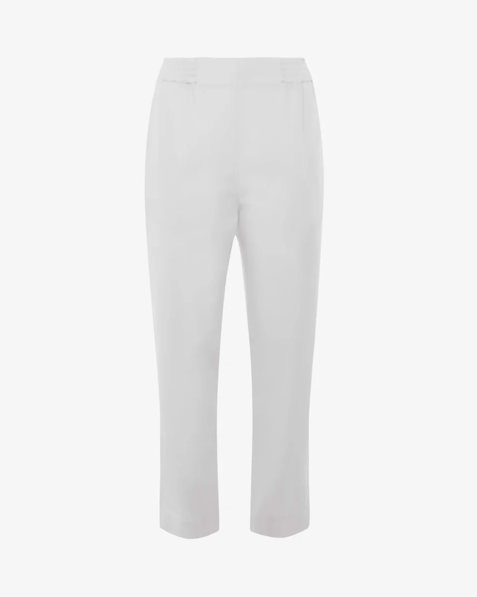 Pantaloni con coulisse in misto lino - immagine 4