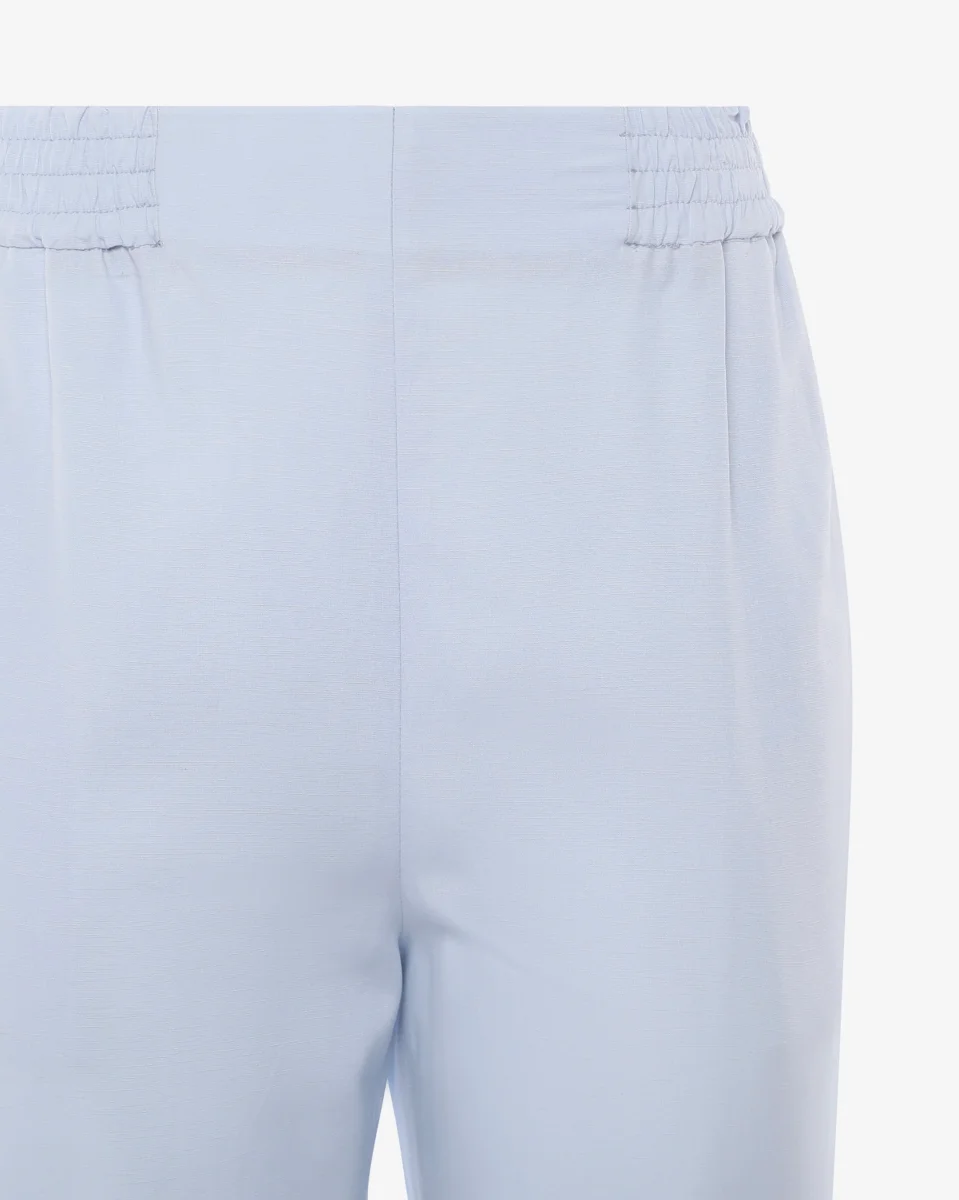 Pantaloni con coulisse in misto lino - immagine 6