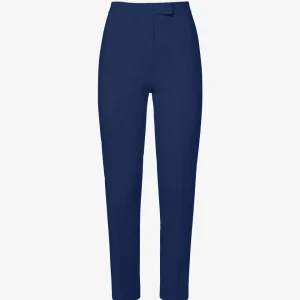 Pantalone slim a vita alta con cinturino