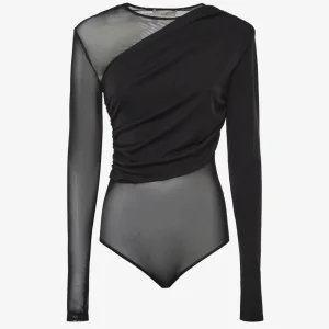 Body con cut out in rete