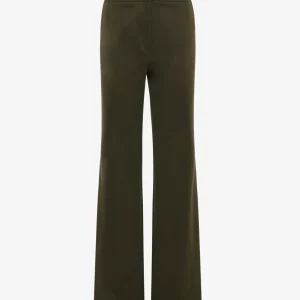 Pantaloni flare in gabardine