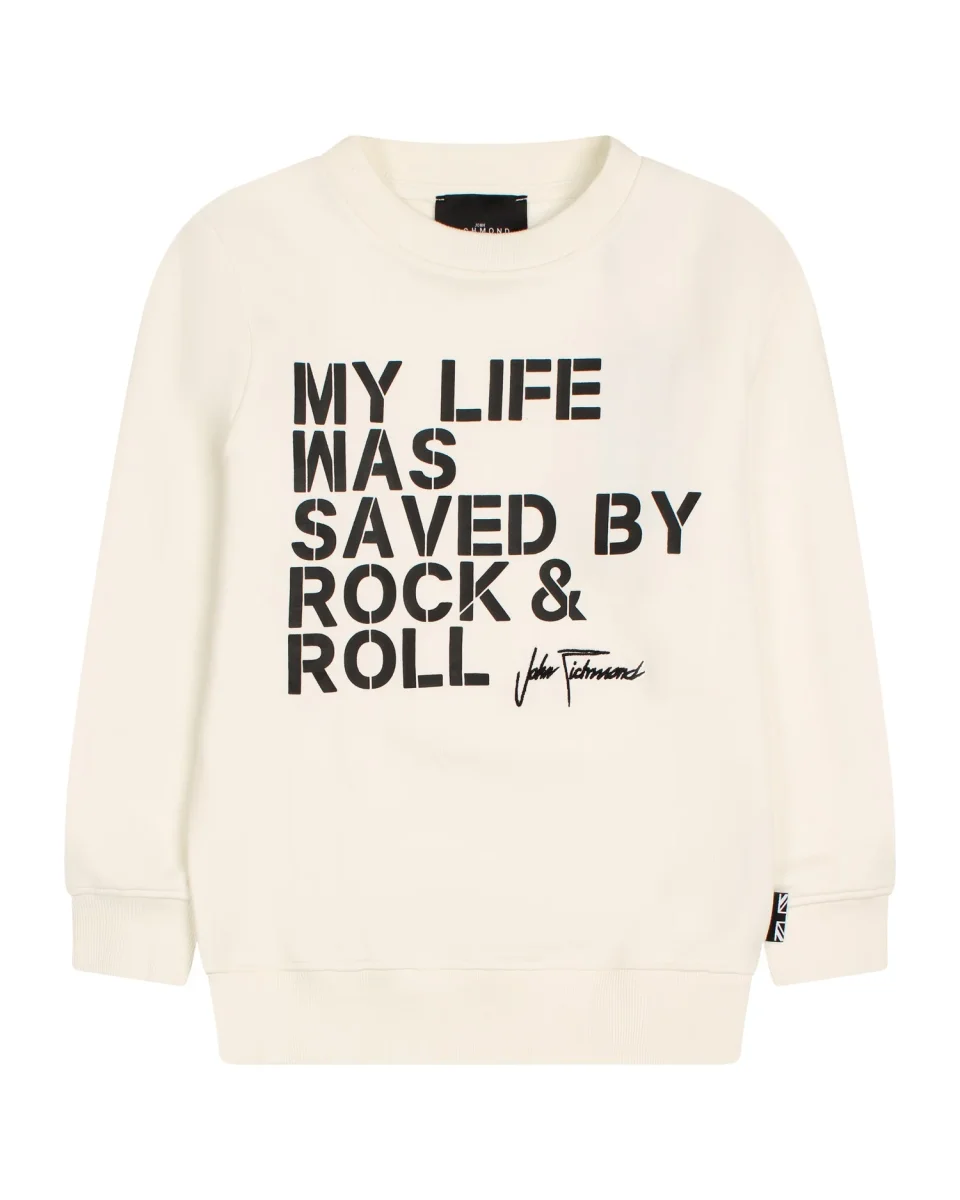 Completo Richmond felpa bianca e pantalone - immagine 2