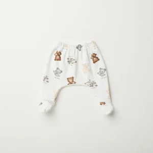 Aventiquattrore ghettina con piede con koala grigi e orsi beige