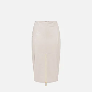 Gonna con texture stampa cocco