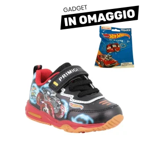 Primigi Sneakers nera Hot Wheels - chiusura a strappo (con luci)