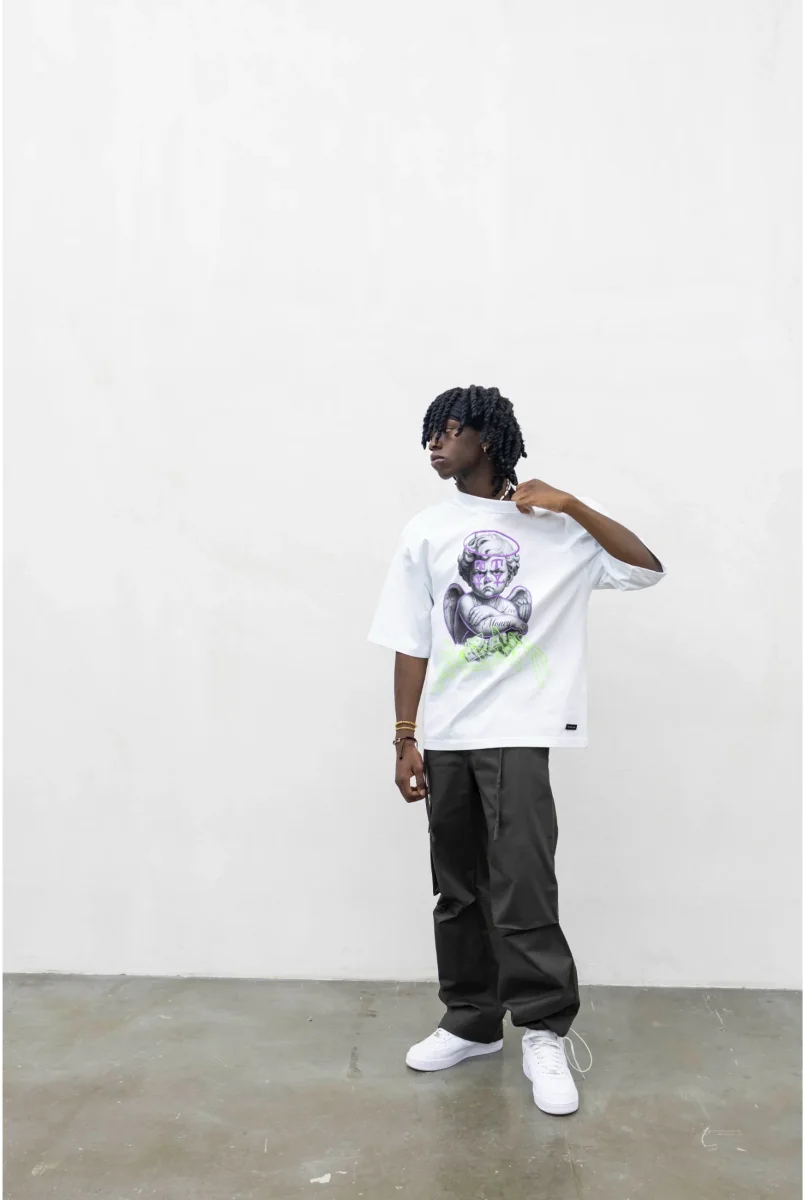 T-shirt PRESENT DAY Angel tattoo - immagine 4