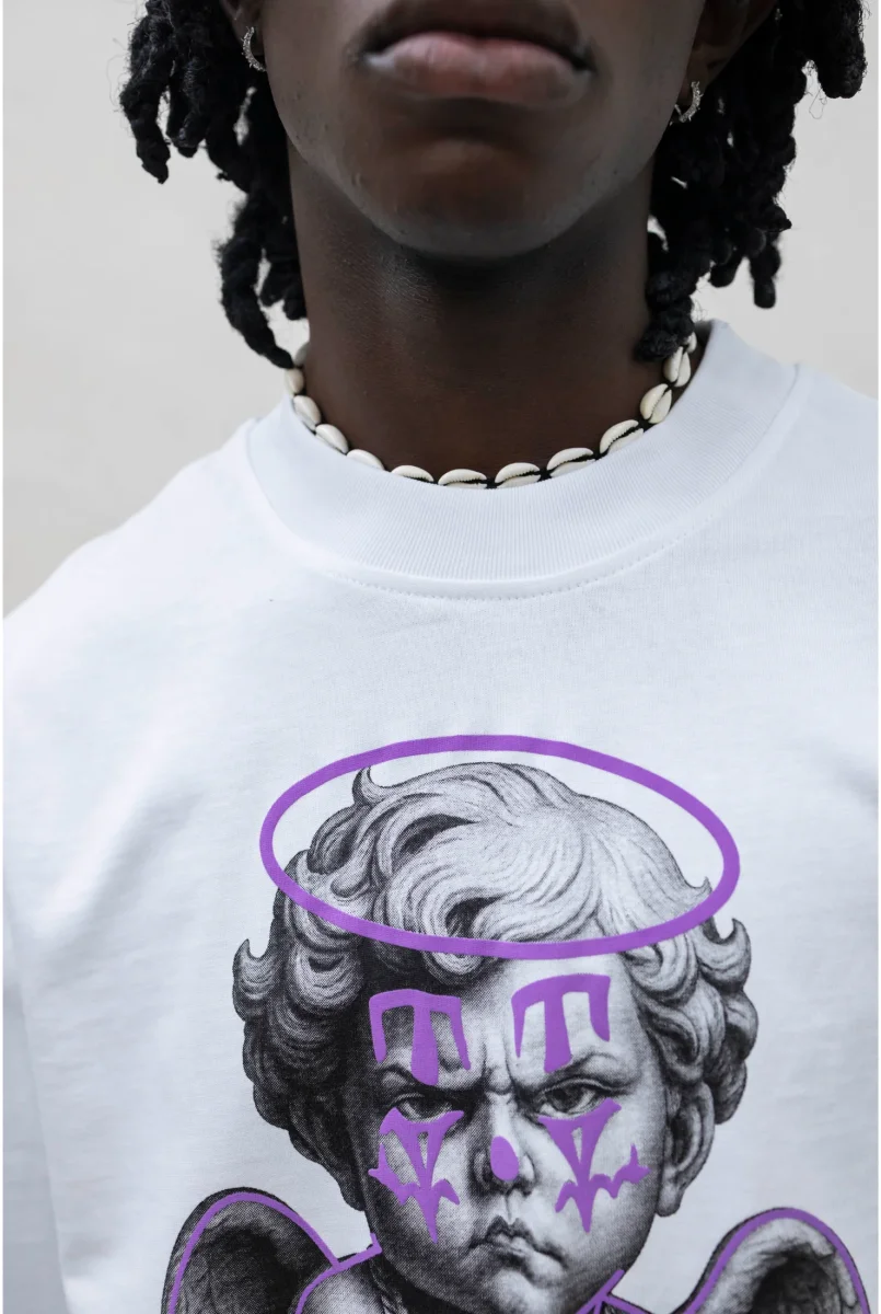 T-shirt PRESENT DAY Angel tattoo - immagine 5