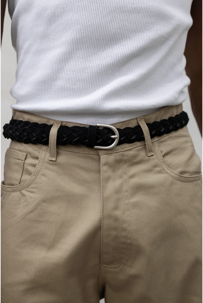 Cintura PRESENT DAY treccia camoscio - immagine 2