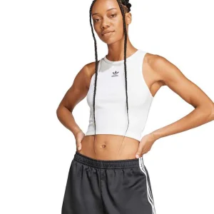 adidas  ess rib tank white