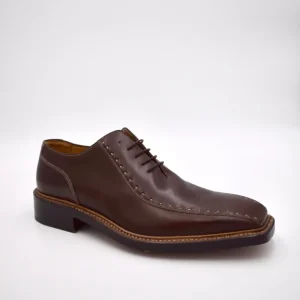 Lancio stringata Made In Italy in cuoio marrone