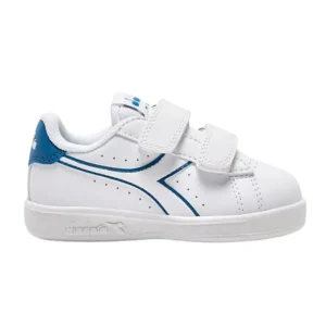 diadora game p td kids bianco blu