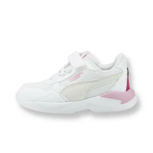 Puma x-ray speed lite bianco/rosa kids