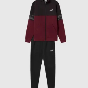 Puma Tuta Completa Uomo Color Block Bordeaux