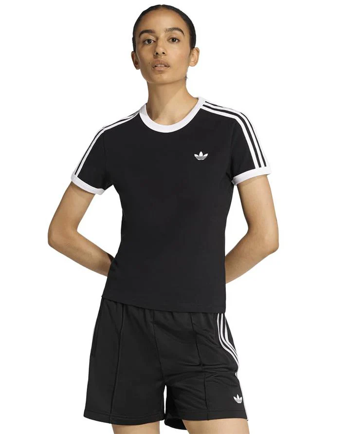 adidas maglia 3s tee slim black donna