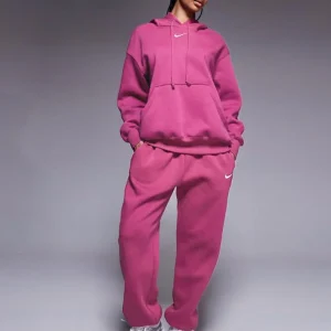 Nike Tuta Completa Donna Felpata Rosa