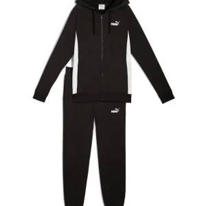 Puma Tuta Completa Donna Zip Nero Bianca
