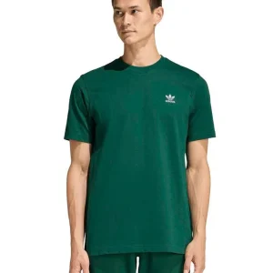 adidas trefoil ess tee green uomo