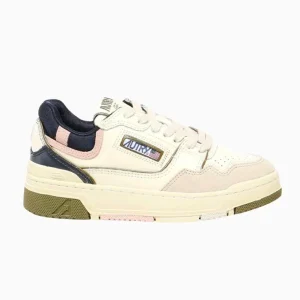 Autry rolw mc07 Donna Bianca/verde Pelle