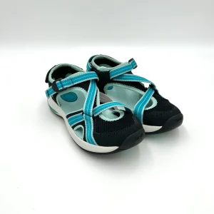 Teva EWASO Sandalo punta e tallone chiuso, regolabile - black and sky blue