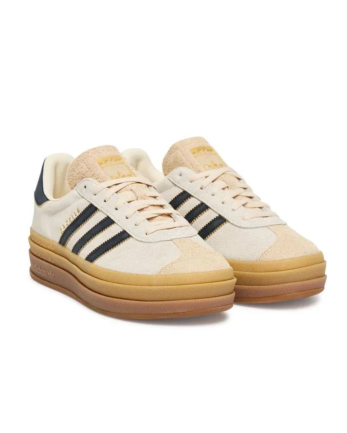 Adidas Gazelle Bold Beige Nero - immagine 3