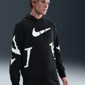 Nike Felpa Sportswear Nero Bianco Uomo
