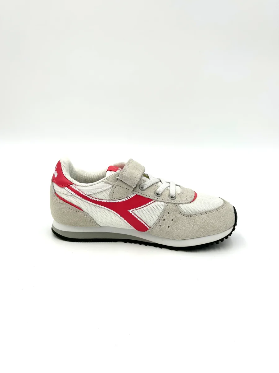 Diadora Sneakers Malone - bianca logo rosa - immagine 5