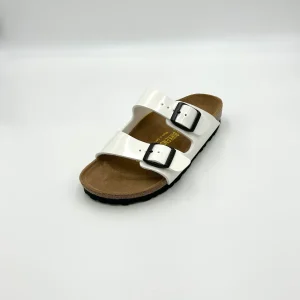 Birkenstock Arizona patent white