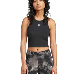 adidas canotta  ess rib tank black