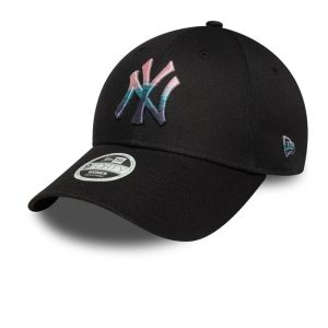 9FORTY New York Yankees MLB Metallic Logo Nero Donna