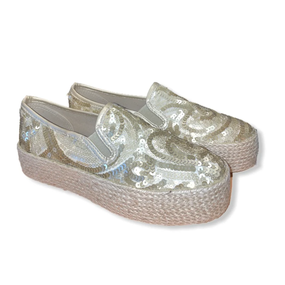 Espadrillas Pregunta paillettes - oro - immagine 3