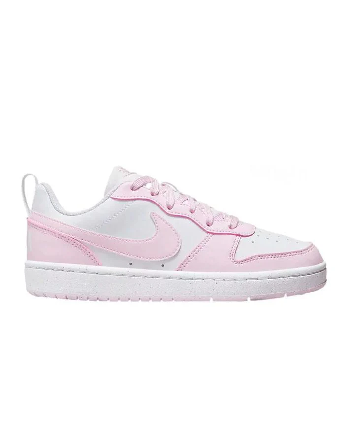 Nike Court Borough Low Recraft Gs Bianco Rosa - immagine 2