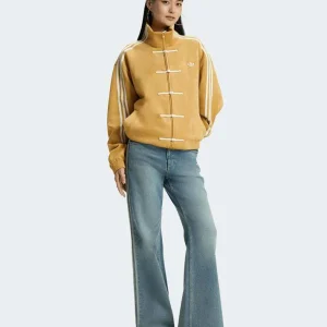 adidas chinese track top casual oat