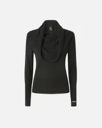 Maglia con scollo sciallato