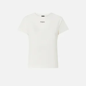 T-shirt con logo PINKO white