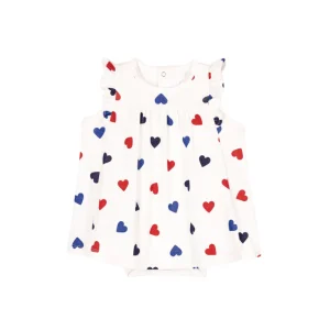 Abito Petit Bateau con body fantasia cuori