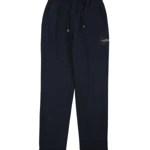 Pantalone Richmond con elastico e coulisse in vita con risvolto sul fondo e catena